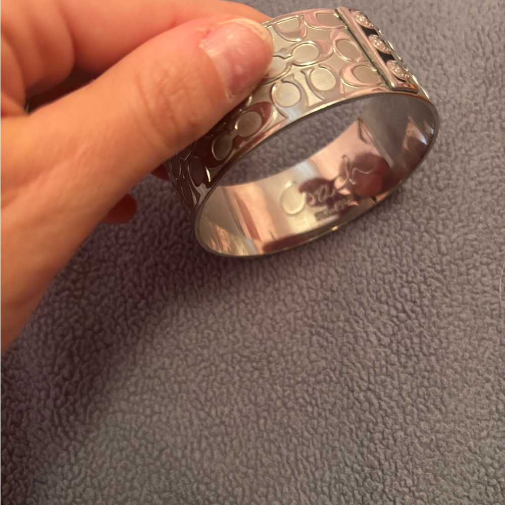 Coach Silver Patterned Bracelet - Picture 2 of 3